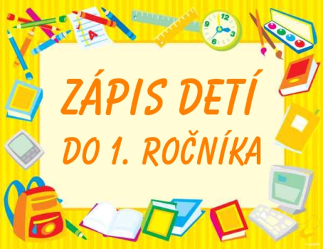 Zápis do 1.ročníka ZŠ Pušovce 9.4.2026